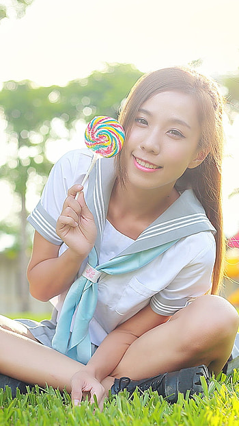 Cute Summer, Girl, Joy HD phone wallpaper