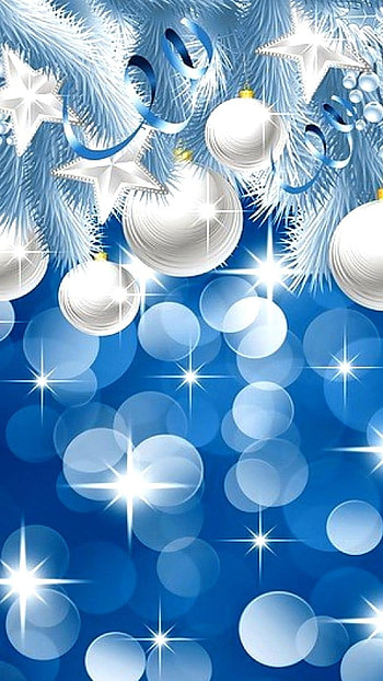 Happy New Year, Blue Glitter HD phone wallpaper