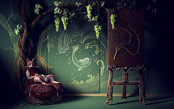 Art, Wood, Cat, Tree, Room, Board, Key, Creative HD wallpaper