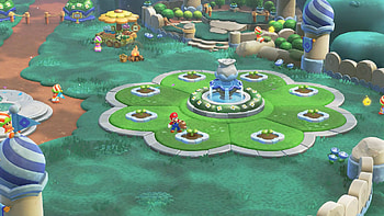 Super Mario Bros. Wonder — Meadow Fountain HD wallpaper