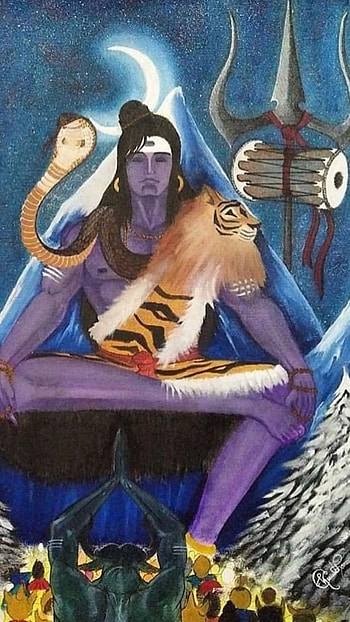 Best Mahadev, Beautiful, Painting HD phone wallpaper