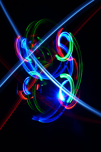 Abstract, Shine, Light, Multicolored, Motley, Blur, Smooth, Long Exposure, Neon HD phone wallpaper