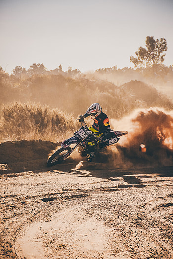 Off-Road, Sports, Races, Rally, Motorcyclist, Motorcycle, Impassability, Drift HD phone wallpaper
