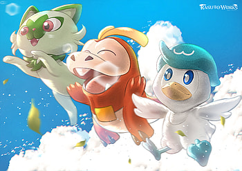 Pokémon Scarlet & Violet : Sprigatito, Fuecoco & Quaxly Adventure, Sprigatito (Pokémon), Quaxly (Pokémon), Fuecoco (Pokémon), video game, Pokémon: Scarlet And Violet HD wallpaper