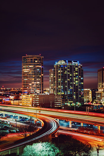Cities, Usa, Night City, Bridge, United States, Buildings, Dallas HD phone wallpaper