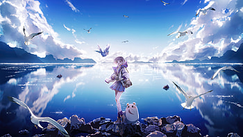 Anime Girls Magical Trip, anime-girl, anime, artist, artwork, digital-art HD wallpaper