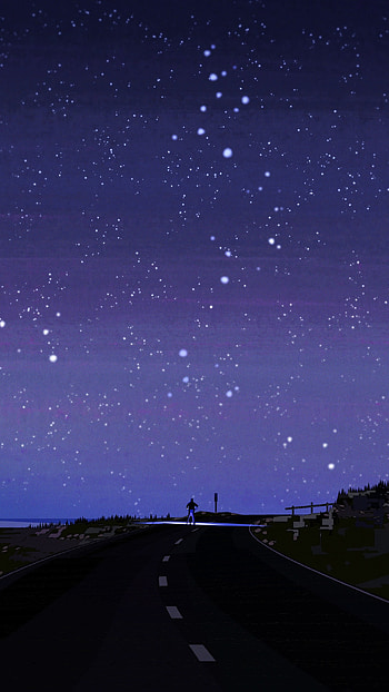 Night Sky, Purple Aesthetic Sky HD phone wallpaper