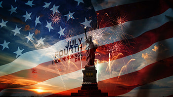 Statue of Liberty, 4th of July HD wallpaper