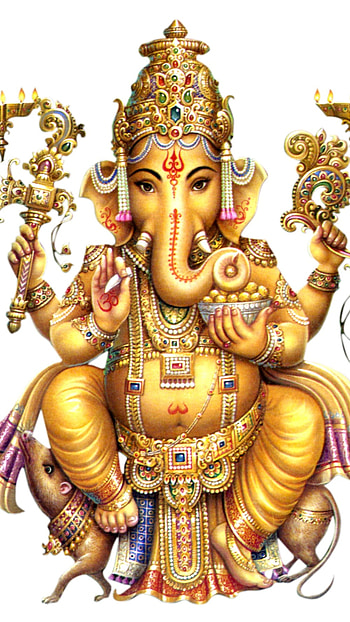 Shri Ganesh, Simple Background HD phone wallpaper