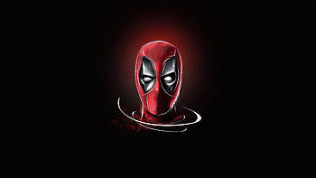 Deadpool Mask Minimalism , deadpool, superheroes, artwork, artist, minimalism, behance HD wallpaper