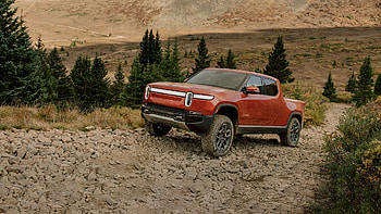 Mountain Road, Rivian Automotive HD wallpaper