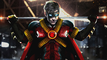 Red Robin , robin, superheroes, artist, artwork, digital-art, deviantart HD wallpaper