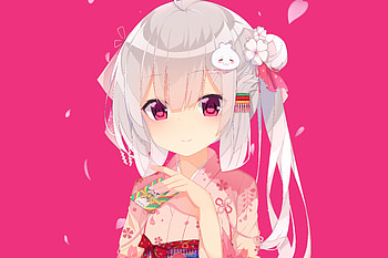 Traditional dress, original, anime girl HD wallpaper