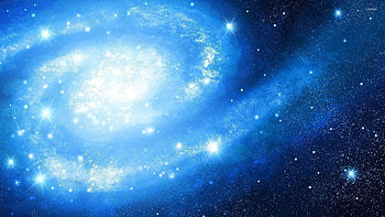 Beautiful blue galaxy HD wallpaper