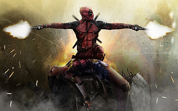 Deadpool Saving Wonder Woman, deadpool, wonder-woman, artist, artwork, artstation, superheroes HD wallpaper