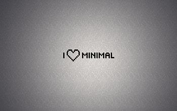I Love Minimal, love, minimalism, typography HD wallpaper