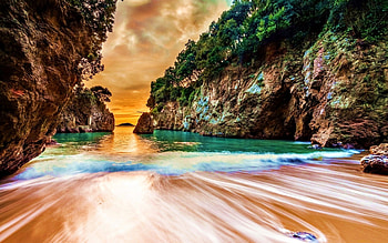 Coast, Nature, Rocks, Beache HD wallpaper