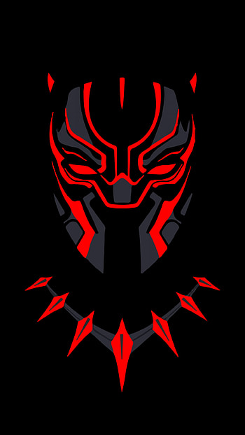 Black Panther , Marvel Superheroes, Black Background, AMOLED, Black Dark, Amoled Superhero HD phone wallpaper