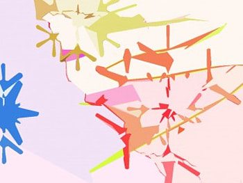lines, blue, pink, line, color, yellow, red, orange HD wallpaper