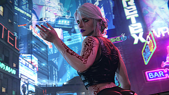 Ciri Cyberpunk 2077, cyberpunk-2077, games, ps-games, xbox-games, pc-games, scifi, fantasy-girls, neon, ciri HD wallpaper