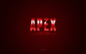 Apex Legends logo, red shiny logo, Apex Legends metal emblem, red carbon fiber texture, Apex Legends, brands, creative art, Apex Legends emblem HD wallpaper