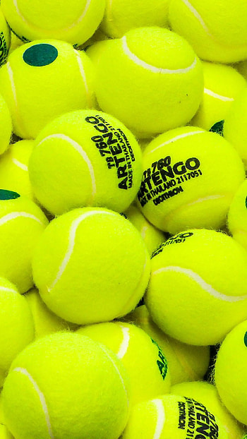 Tennis ball, Sports equipment, Green grass, Recreation HD phone wallpaper