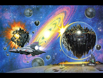 Ships And Asteroids, Divine, Fireworks, Perfect, Majestic HD wallpaper