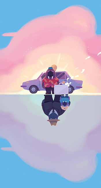 Odd Taxi, Aelig Ccedil, Enigmatic visuals, Captivating atmosphere HD phone wallpaper