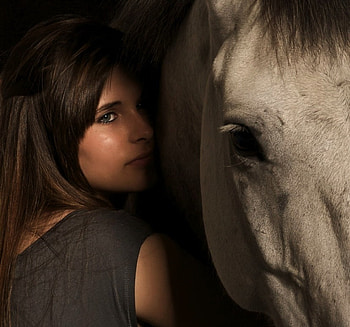 GRAPH, other, sexy, girl, horse HD wallpaper