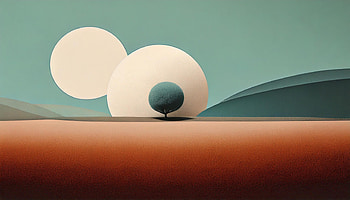 Minimalist Landscape, minimalist, landscape, AI Art HD wallpaper
