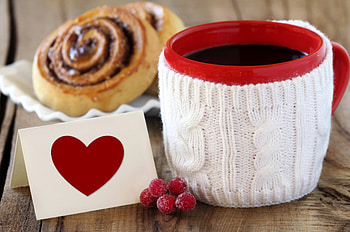 Coffee, love, with love, cup, valentines day HD wallpaper