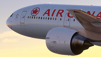 Air Canada, Boeing 777 200ER, Xbox Series S, Microsoft Flight Simulator HD wallpaper
