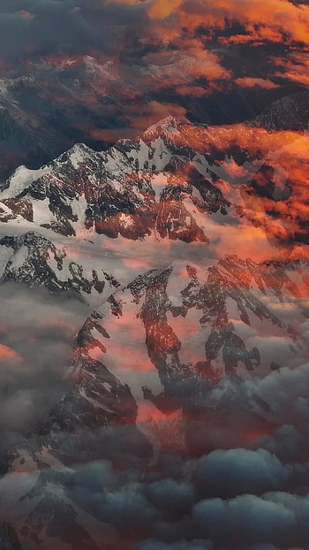 13, Clouds, Mountains HD phone wallpaper