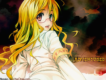 Anime Girl, beautiful girl, long hair anime, blonde, anime, original, cute, school girl HD wallpaper