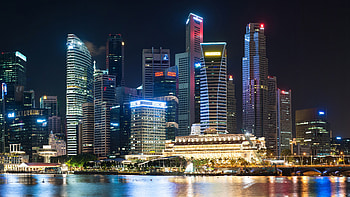Singapore Skyline, Vibrant city lights, Urban jungle, Cultural diversity HD wallpaper