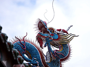 Sky, Miscellanea, Miscellaneous, Dragon, China, Handsomely, It's Beautiful, Handiwork, Handmade HD wallpaper