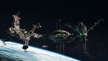 Sci-fi space station, Ultra , Futuristic design HD wallpaper