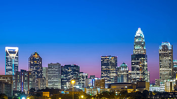 Charlotte NC Skyline, Best neighborhoods, North Carolina, Urban living HD wallpaper