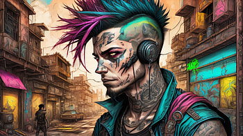 Fearless, man, steampunk, tattoo HD wallpaper