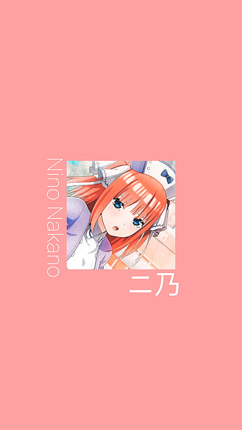 Nino Nakano, pink, salmon, anime HD phone wallpaper