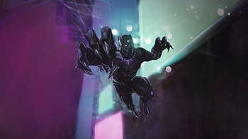 Black Panther Protector Of Wakanda, black-panther, superheroes, artwork, art, digital-art, artstation HD wallpaper