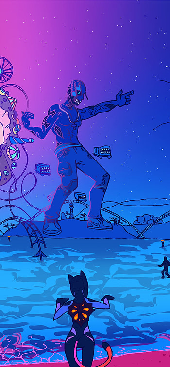 Major Lazer Fortnite, Artistic , Unique collaboration, Gaming fusion HD phone wallpaper