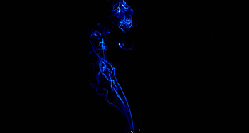 Smoke, blue, dark, minimal HD wallpaper