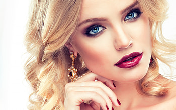 Girl, model, blue eyes, blonde HD wallpaper