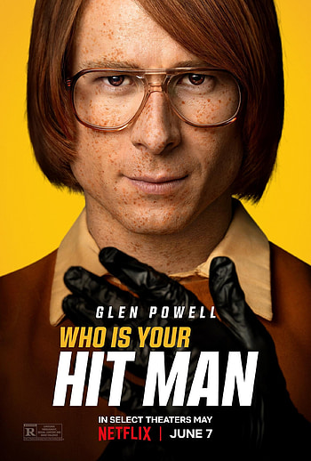 Hit Man (2023) Glen Powell, movie HD phone wallpaper
