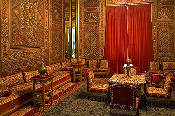Peles Castle, Romania, chairs, romania, castle, room HD wallpaper