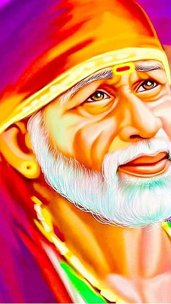 Sai Baba, digital painting of god HD phone wallpaper