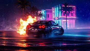 Midnight Run Gtr Edition, nissan, nissan-gtr, cars, ai, digital-art, artwork HD wallpaper