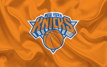New York Knicks, Sports emblem, Basketball club, Red silk HD wallpaper