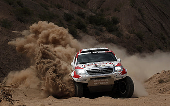 Toyota Hilux, Dakar Rally HD wallpaper